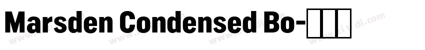 Marsden Condensed Bo字体转换